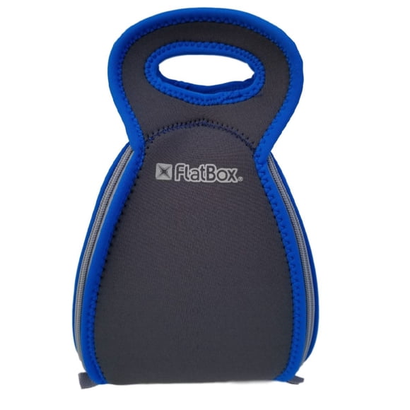 Lonchera Y Tapete 2 en 1 FLATBOX Gris/Azul 101011P4