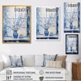 thumbnail image 4 of Designart "Still Life in Winter Windows with White and Blue III" Landscapes Canvas Wall Art - Traditional Blue Winter Landscape Bedroom Canvas Wall Art, 4 of 6