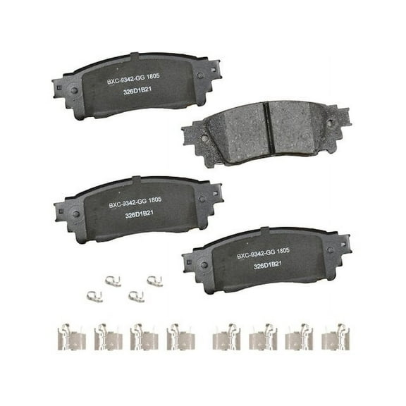 Rear Brake Pad Set - Compatible with 2019 - 2023 Toyota RAV4 2020 2021 2022