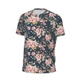 thumbnail image 5 of Rocae Vintage Floral for Men's Mesh Quick-Dry Short Sleeve Workout T-Shirt,Mens Crew Neck Tee Lightweight Soft Classic T Shirts Large, 5 of 9