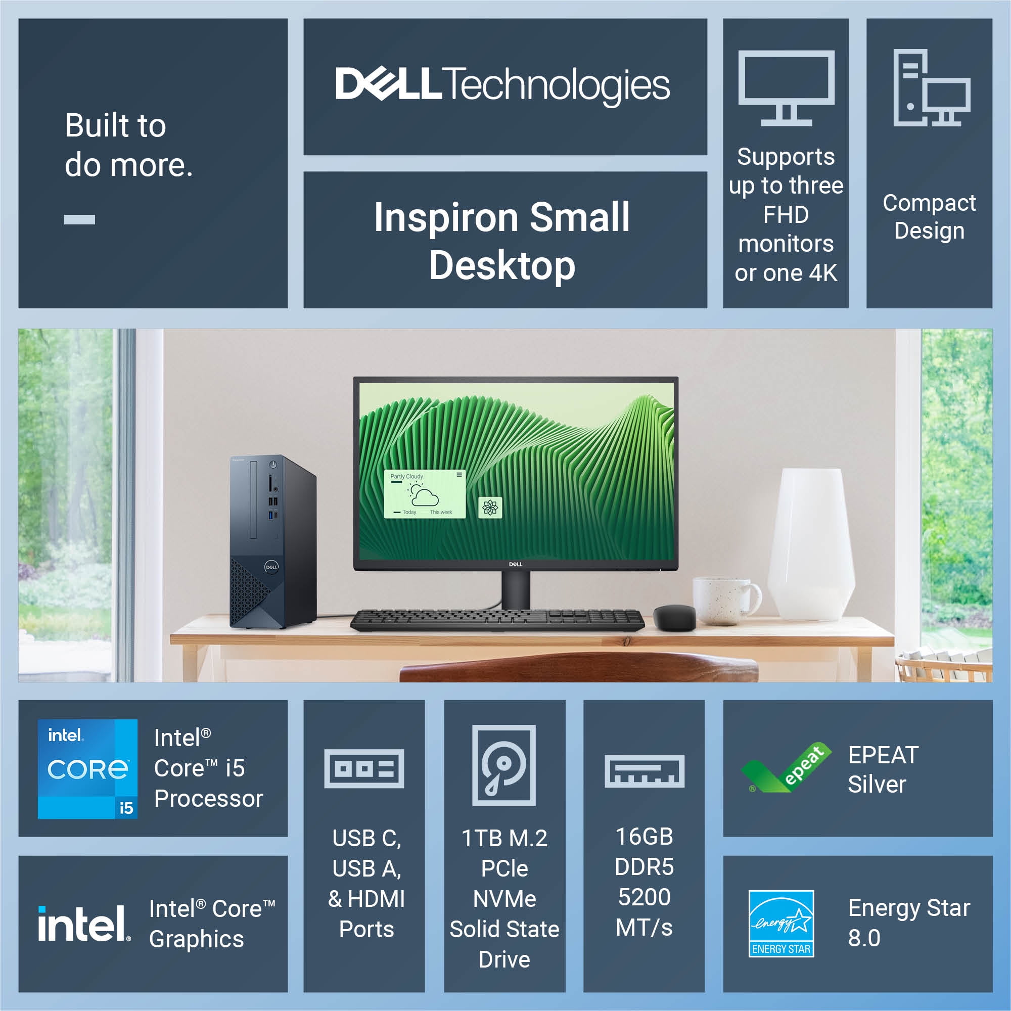 Free Shipping! Dell Inspiron Small Desktop 3030S Intel Core