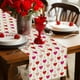 thumbnail image 1 of Bandera de mesa colorida para decoración de San Valentín, ideal para restaurantes, salas de estar, bodas, aniversarios, cuatro tamaños disponibles, de lino., 1 of 7