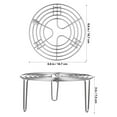 thumbnail image 5 of KAKOWELY cooling rack Stainless Steel Steamer Rack Round Cooling Rack for Steaming Canning Cooking and Baking6.3"X6.3"X2.76", 5 of 5