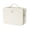 White, variant on Large Makeup Bag with LED Mirror Leather Makeup Case with Dividers Brush Holder Cosmetic Organizer Bags