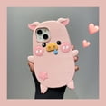 thumbnail image 2 of Phone Case for iPhone 12 Case, Kawaii Piglet Phone Cases 3D Silicone Cartoon Case Cute Case Soft Rubber Shockproof Protective Case for Women Girls (Pig Pink), 2 of 13