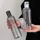 thumbnail image 1 of mfyjkho Botella de agua de plástico graduada con tapa a prueba de fugas, portátil para preparar té frío, 750 ml, transparente o negra, 1 of 7