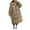 Khaki, variant on Women's Plus Size Knee Length Puffer Coat, Thickened Hooded Winter Parka, Oversized Down Alternative Coat, Warm Winter Jacket with Large Pockets Black L