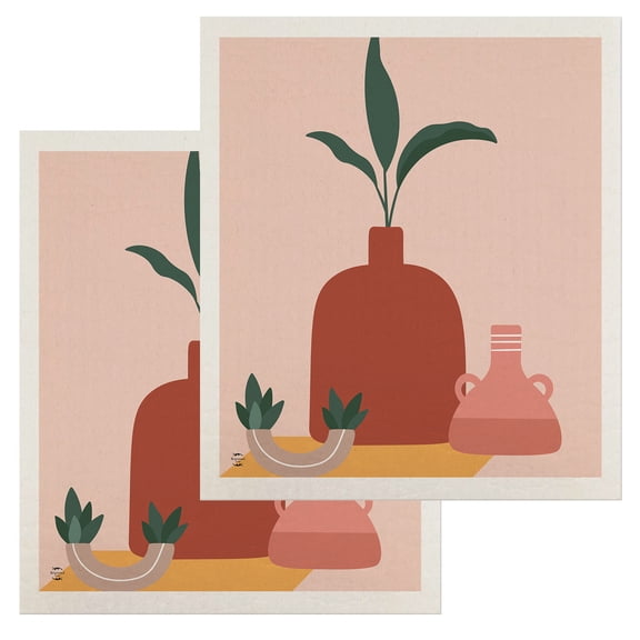 Briarwood Lane Vases Swedish Dishcloth (2-pack)