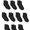 Black, variant on Hanes Boys Socks, 10 Pack Ankle EZ Sort, Sizes S (4.5-8.5) - L (3-9)