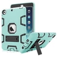 thumbnail image 1 of Mignova pour iPad Mini 1/2/3, Étui Robuste Antichoc Résistant aux Impacts, Adapté aux Enfants, Hybride, Robuste, Étui de Protection avec Support Intégré pour Apple iPad Mini 1/Mini 2/Mini 3 (Noir/aqua), 1 of 7