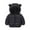 Black, variant on Spazoro Toddler Girls Jackets, Fall Winter Zipper Long Sleeve Hooded Warm Coats for Child Girls Boys Black Size 12-24 Months