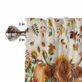 thumbnail image 5 of Valances for Windows It's Fall Y'all Rod Pocket Cafe Window Treatments Valance Curtains for Kitchen Bathroom Laundry Basement Windows 60"x14", 5 of 6