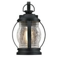 thumbnail image 5 of Westinghouse Westinghouse Lighting 6120400 Canyon Craftsman-Style One Light Outdoor Wall Fixture with Dusk to Dawn Sensor, Textured Black Finish, Clear Crackle Glass, 5 of 5