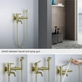 Wall Mounted Handheld Bidet Sprayer for Toilet, Brass Bathroom Cloth