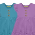 thumbnail image 2 of Millie Loves Lily Girls Turquoise Floral and Purple Unicorn Top & Leggings Set,Toddler Girls,Size 3T,4-PCS, 2 of 2
