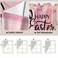thumbnail image 5 of Easter Swag Valances for Windows, Kitchen Curtains 36 Inch Length 2 Panels Set, Spring Rabbit Eggs Flowers Flags Leaves Wood Grain Short Curtains for Small Windows Rod Pocket Cafe Curtains 28"x36", 5 of 8