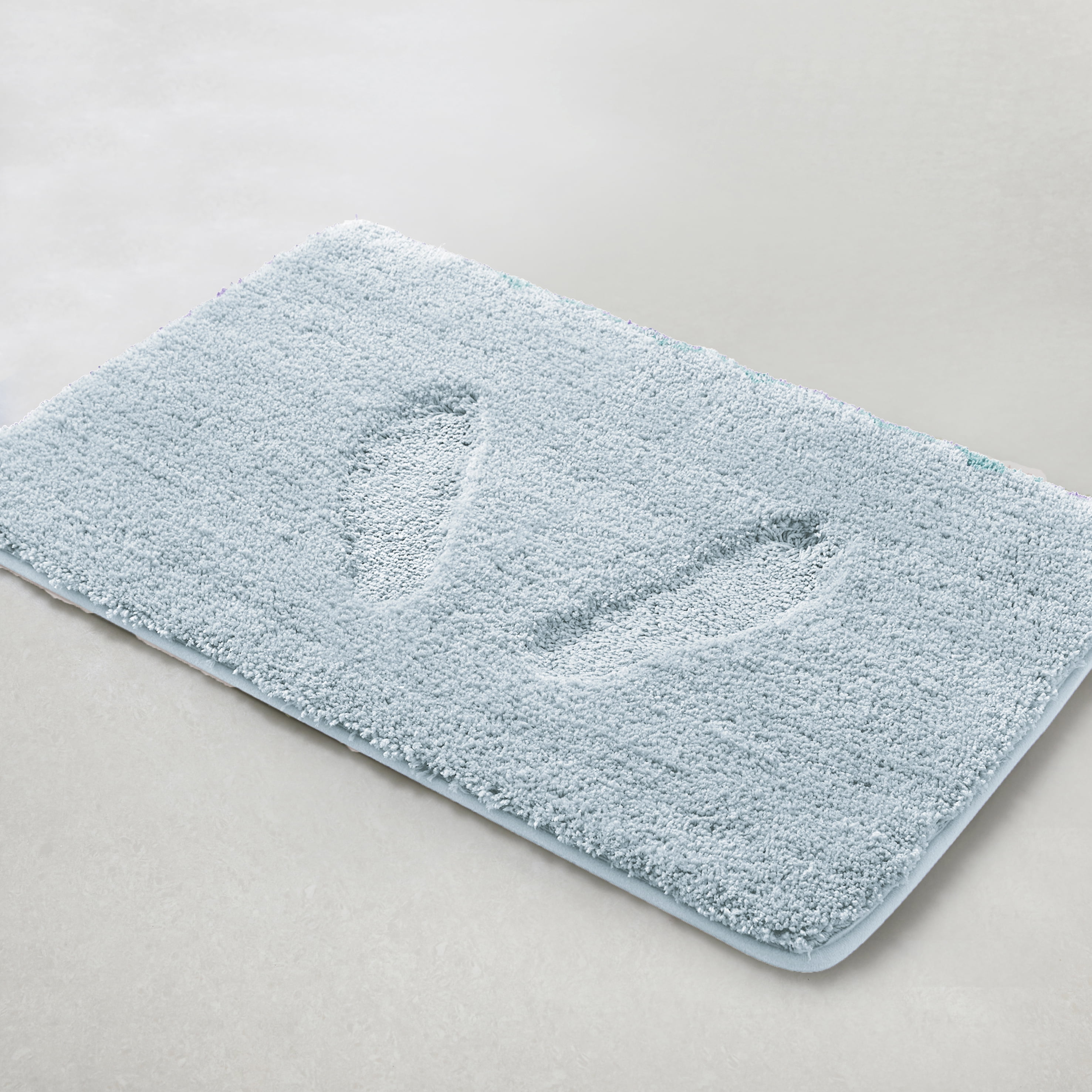 Yafa Home Fashion 1 Piece Solid Microfiber Soft Bathroom Rug , Non-Slip TPR Backing
