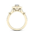 thumbnail image 3 of 3/4Ct TDW Oval Diamond 14k Yellow Gold Halo Engagement Ring (I-J, I2), 3 of 4