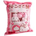 thumbnail image 2 of 1 juego de muñeco de conejo de peluche, adorable almohada de peluche, muñeco de conejito de dibujos animados para niños, 2 of 5