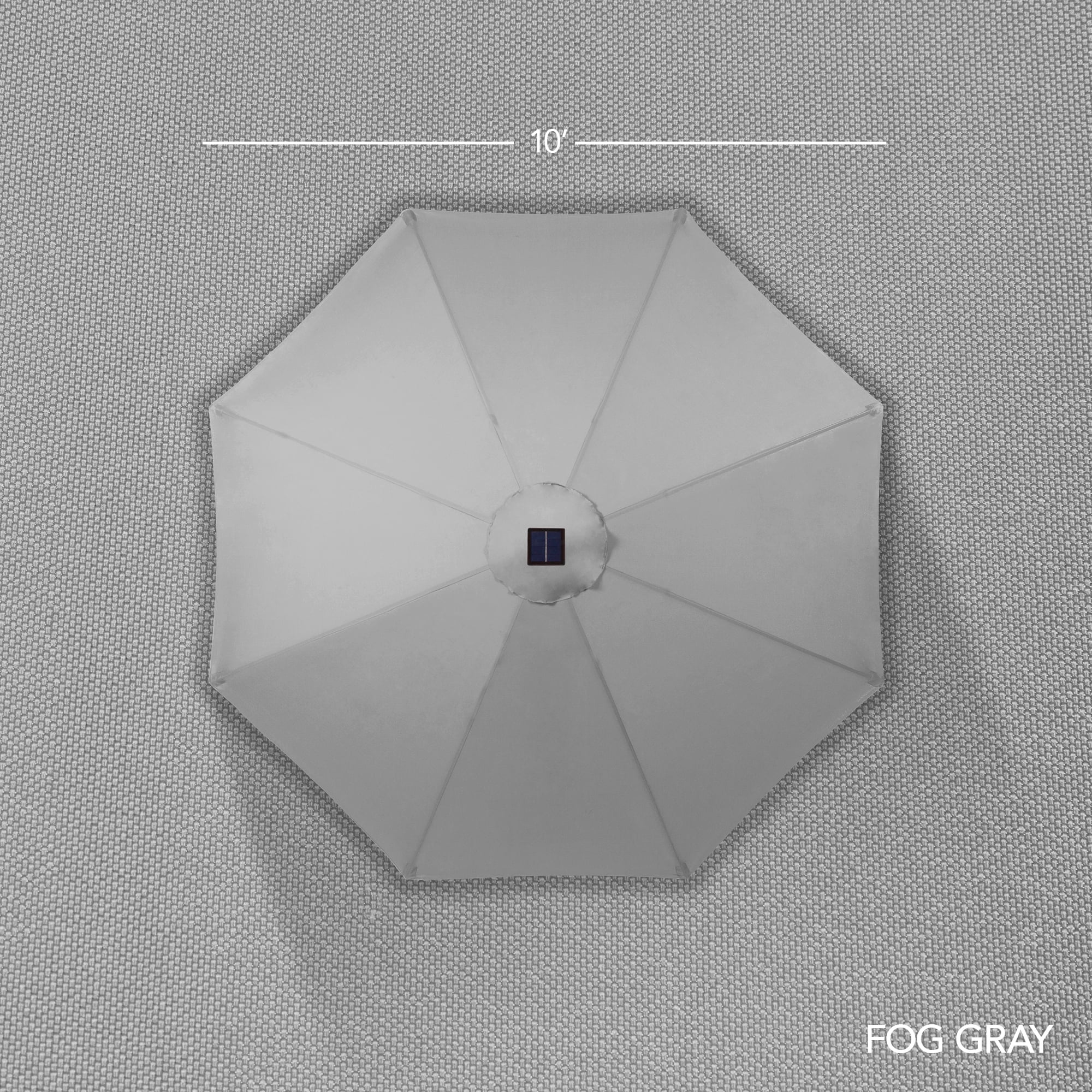 Best Choice Products 10ft 360 Rotating Cantilever Offset Hanging Patio Umbrella - Fog Gray