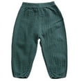 thumbnail image 2 of Uccdo Toddler Girl Boy Cotton Long Harem Pants Kids Casual Solid Bottoms Trousers 1-5T, 2 of 6