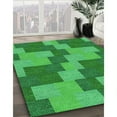 thumbnail image 3 of Ahgly Company Machine Washable Indoor Rectangle Transitional Green Area Rugs, 2' x 3', 3 of 7