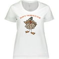 thumbnail image 3 of Inktastic Happy Thanksgiving Women's Plus Size T-Shirt, 3 of 5