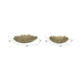 thumbnail image 4 of Decorative Honeycomb Styl Bowls for Coffee Table Decor - Elegant Centerpiece Table Decoration or Home Decor Accent - Modern Entryway Candy, Key Bowl, or Kitchen Counter - Set of 2, 4", 3", Gold, 4 of 11