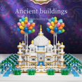 thumbnail image 2 of Taj Mahal Micro Size Blocks Toy Building Model City Building Bricks Birthday Gifts Mini Toys For Kids Children Educational Gift, 2 of 5