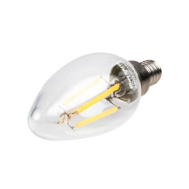 Dimmable LED Chandelier Bulb Vertical Filament 4.5W 40W Equal 2700K Bulbrite 776656 Walmart