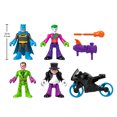 thumbnail image 2 of Imaginext DC Super Friends Batman & Villains Figure Set, 7-Piece Preschool Toy, Joker & The Penguin, 2 of 6