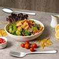 thumbnail image 4 of iDiskk Utensilios para Servir de Acero Inoxidable de 12 Piezas, Cuchara/cuchara/tenedor/pinzas para Servir, Plateado, 4 of 7