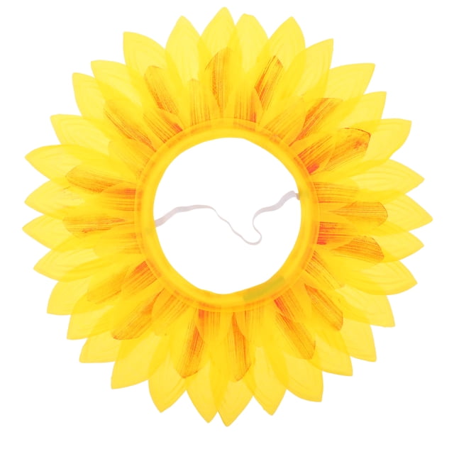 Divertido tocado de girasol, accesorio de disfraz para fiestas de baile, festivales y fiestas infantiles.