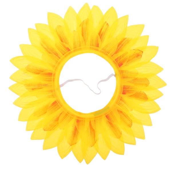 Divertido tocado de girasol, accesorio de disfraz para fiestas de baile, festivales y fiestas infantiles.