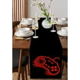 thumbnail image 4 of Game Console Table Runner 72 Inches, Red Black Gameing Modern Art Bed Runner Dresser Scarves Tabletop for Indoor Outdoor Parties/Ceremony/Banquet, 13" x 72", 4 of 8