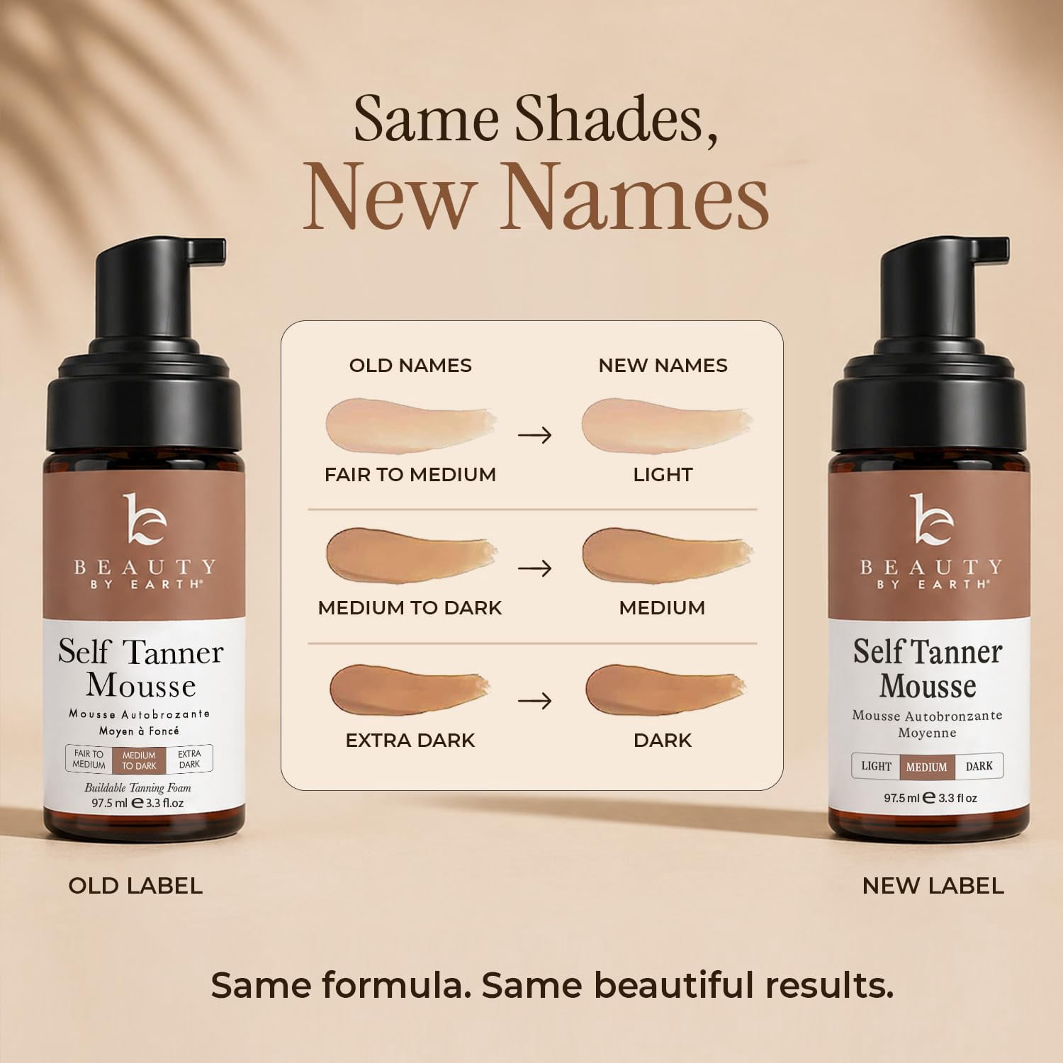 Beauty by Earth Self Tanner Mousse - USA Made with Natural and Organic Ingredients (3.3 oz, Medium to Dark)