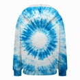 thumbnail image 6 of Towmus Womens Zip Up Hoodies Long Sleeve Crew Neck Printed Trendy Oversize Tops Drawstring Gradient Hoodies with Pockets for Fall Winter, 6 of 6