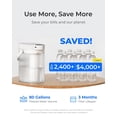 thumbnail image 6 of Rechargeable Water Filter Dispenser, 5-Stage Long-Life Instant Electric Pitcher, Reduces 70+ Contaminants, Softens Water, 15-Cup Portable Countertop System, 6 of 10