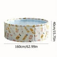 thumbnail image 2 of HLONK [Portable Swimming Pool] Portable  Round Swimming Pool with Drainage | Easy-to-Assemble  No-Inflatable  Foldable  PVC Material  Beige & Orange Design  Ideal for Family Gatherings  B, 2 of 5