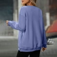 thumbnail image 6 of Yievot Oversized Crewneck Sweatshirt Women Long Sleeve Pullover Tops with Pockets, 6 of 7