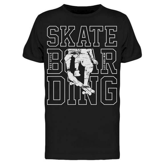 Skateboarding Nyc T-Shirt Men -Image by Shutterstock, Male x-Large