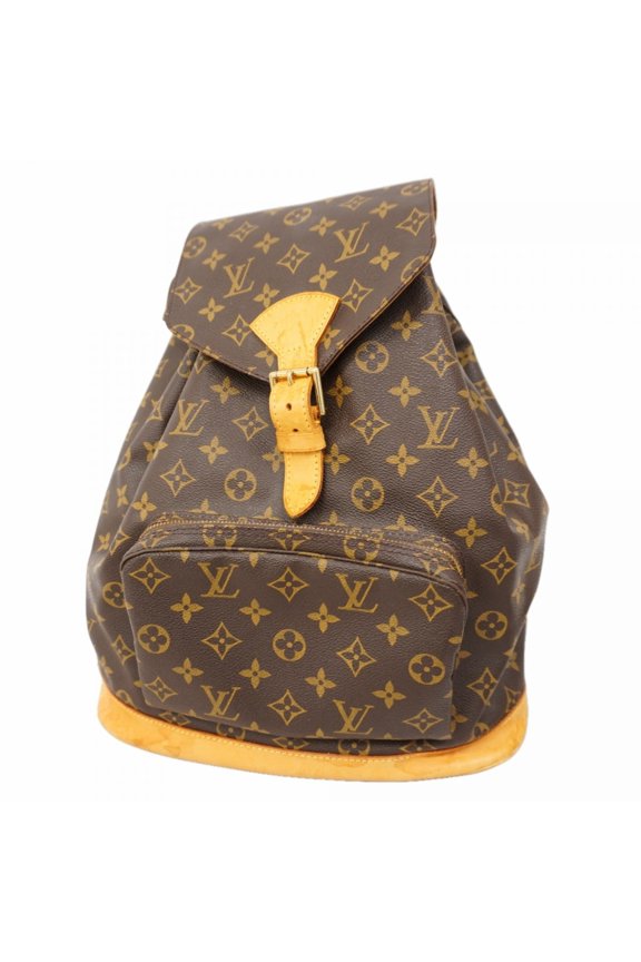 Pre-Owned Louis Vuitton Monogram Montsouris GM Backpack M51135 Brown Women's