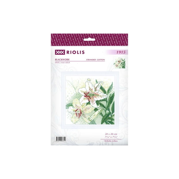 Riolis Cross Stitch Kit White Lillies