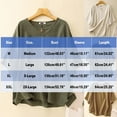 thumbnail image 3 of Hrsba Summer Blouses for Women, Solid Color Button Front Crew Neck Short Sleeve Split Hem Casual Ladies Top, 3 of 5