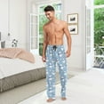 thumbnail image 7 of HPINK-T Men's Flannel Pajama Pants Christmas Gnome Snowflakes Sleep Lounge PJ Bottoms Sweatpants S, 7 of 7