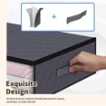 thumbnail image 4 of 6 Pack Under Bed Storage Bags with Reinforced Handles, 45L Visible Underbed Clothes Storage, Breathable Non-woven Closet Storage for Blanket, Pillows, Comforters and Quilts, 4 of 8