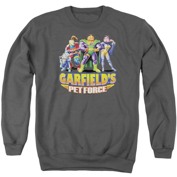 Garfield Beyond Adult Crewneck Sweatshirt Charcoal