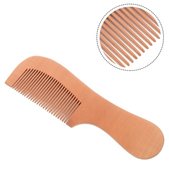 CRAFTHROU 1Set Fine Tooth Comb Handmade Scalp Massage Tool For Dandruff Control