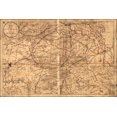 thumbnail image 1 of 24"x36" Gallery Poster, Map of the seat of war in Virginia 1865, 1 of 1