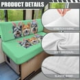 thumbnail image 6 of XYZCANDO Dog RV Dinette Cushions Easter Egg Furniture Covers Easy to Install Camper Accessories Bench Seat Cover Stretchable RV Dinette Cushion Covers 1 Backrest Cover and 1 Bench Cover Green, 6 of 7